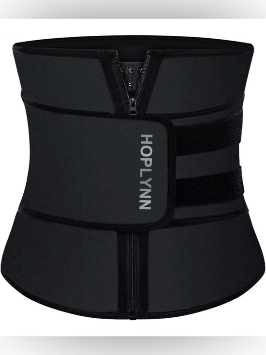 HOPLYNN Other - HOPLYNN Waist Trainer Belt Large Black Zip & Hook Compression Shaper